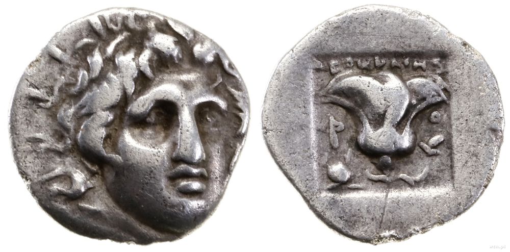 Grecja i posthellenistyczne, trihemiobol, ok. 125-88 pne