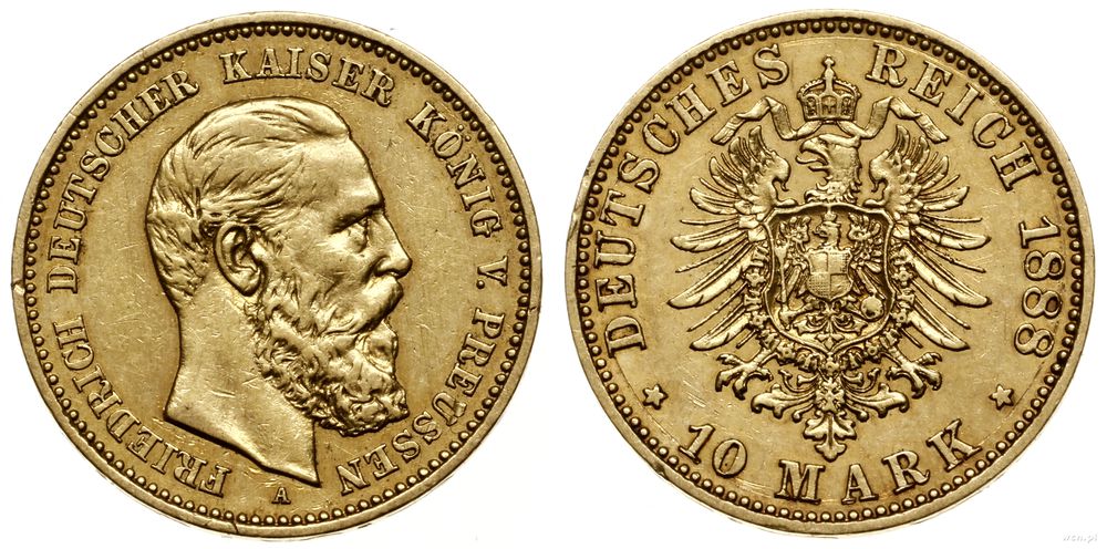 Niemcy, 10 marek, 1888 A