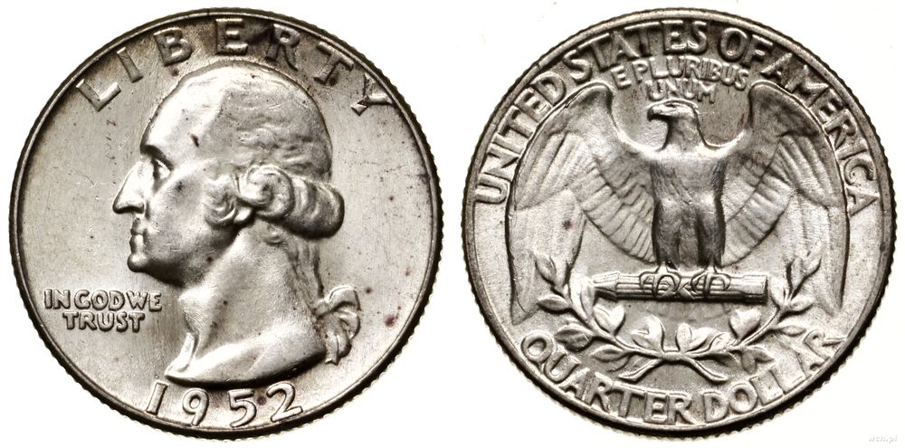Stany Zjednoczone Ameryki (USA), 1/4 dolara, 1952
