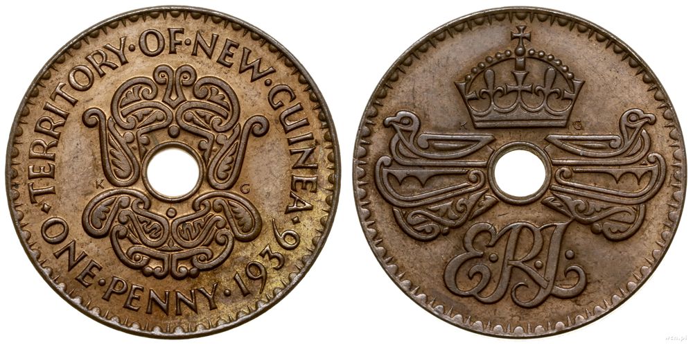 Papua Nowa Gwinea, 1 pens, 1936