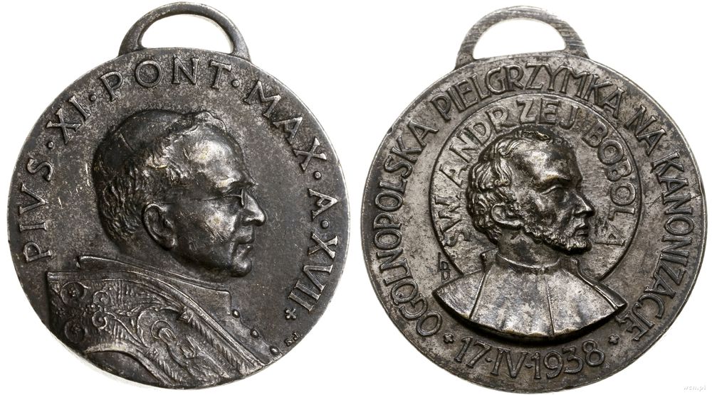 Polska, medalik pamiątkowy, 1938