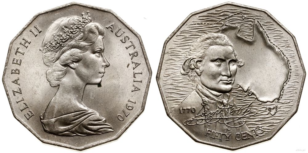 Australia, 50 centów, 1970