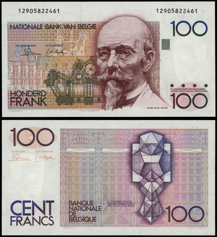 Belgia, 100 franków, 1982–1984