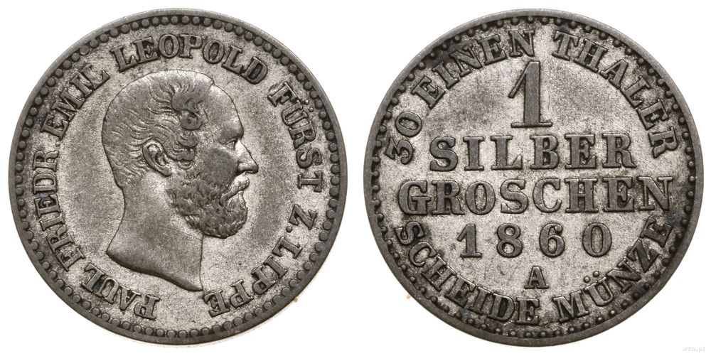 Niemcy, grosz srebrny, 1860 A