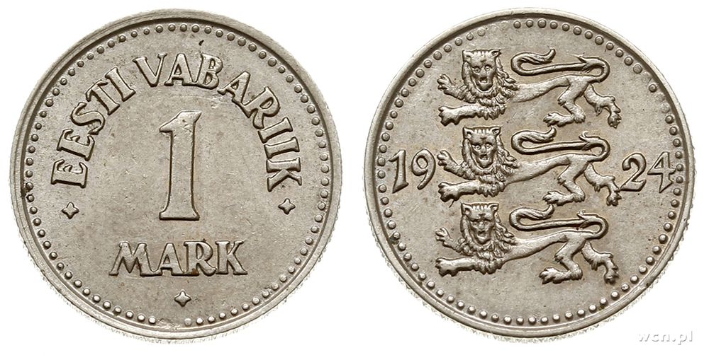 Estonia, 1 marka, 1924