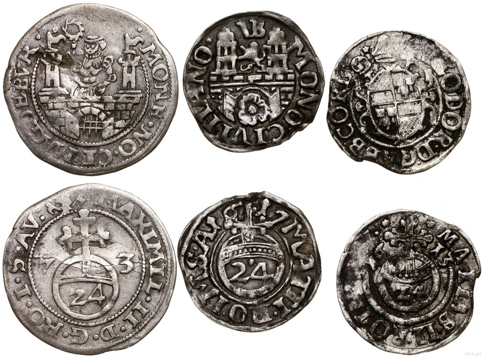 Niemcy, zestaw 3 monet niemieckich