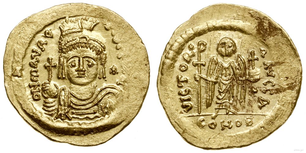 Bizancjum, solidus, 582-602