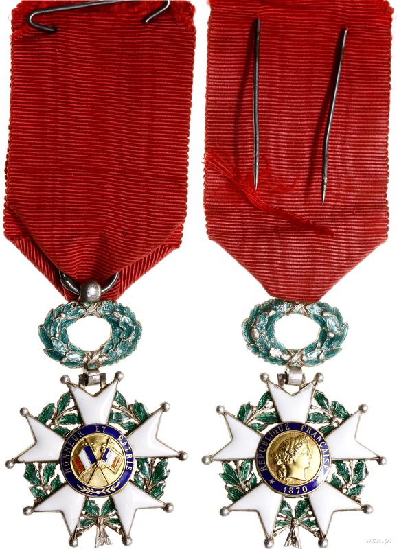 Francja, Krzyż Kawalerski Orderu Narodowego Legii Honorowej, 1870–1951