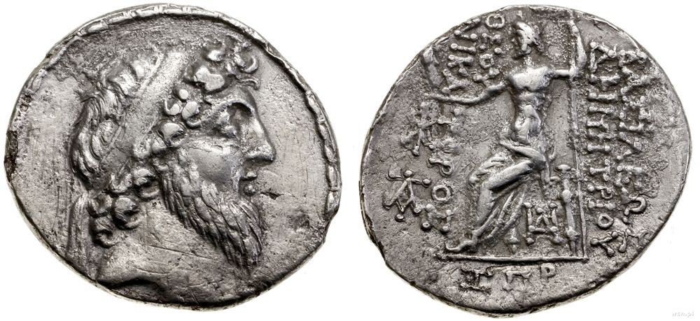 Grecja i posthellenistyczne, tetradrachma, 126–125 pne (rok 187)