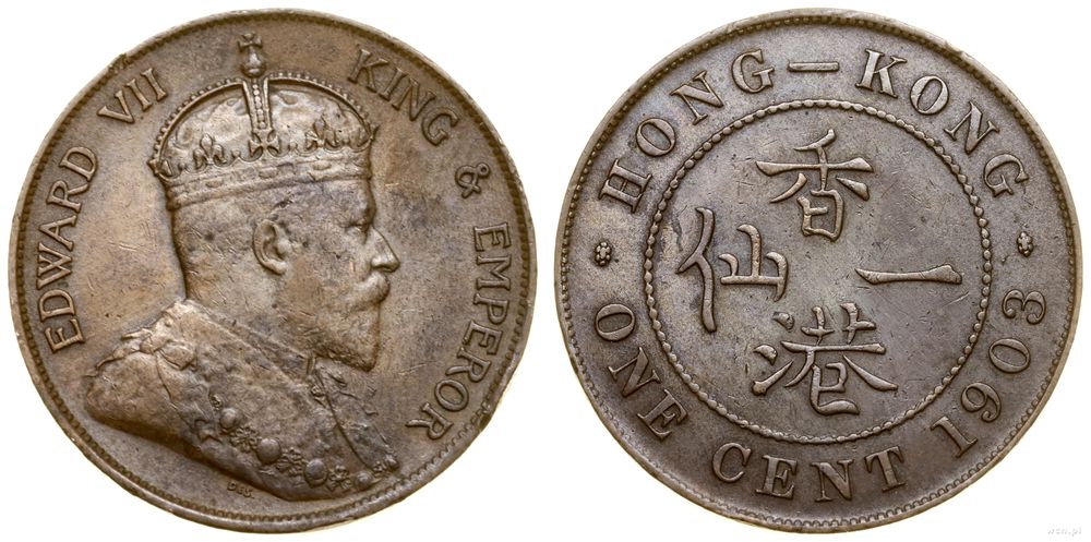 Hong Kong, 1 cent, 1903