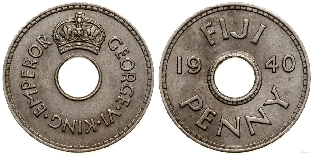 Fidżi, 1 pens, 1940