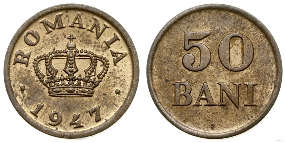Rumunia, 50 bani, 1947