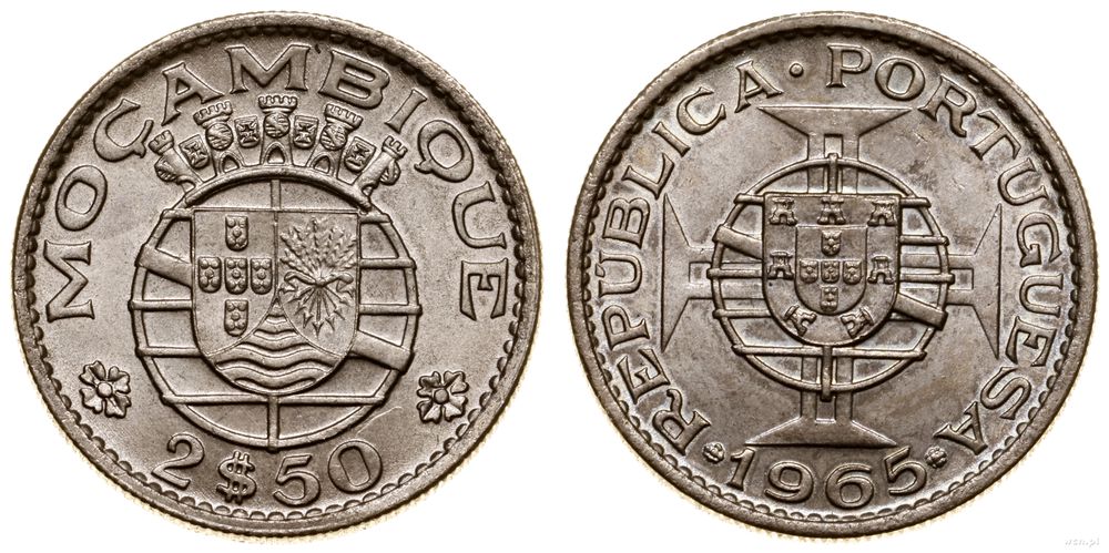 Mozambik, 2 1/2 escudo, 1965