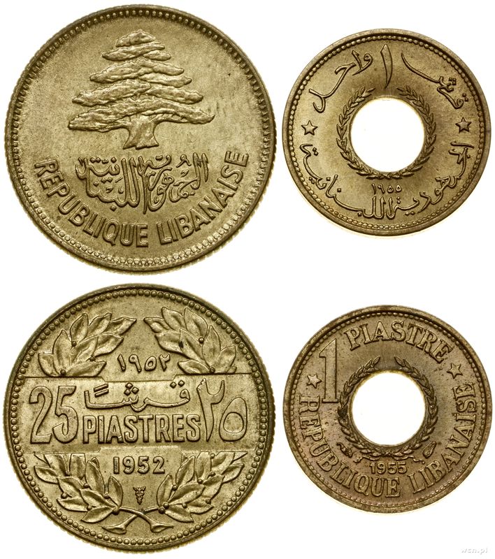 Liban, zestaw 2 monet