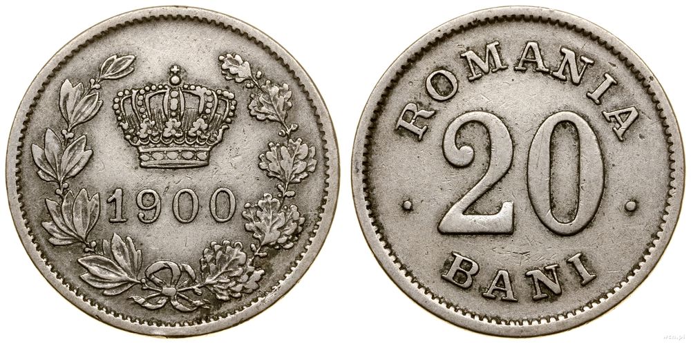 Rumunia, 20 bani, 1900