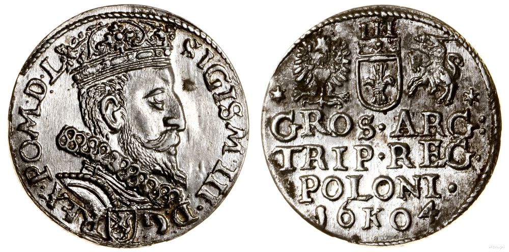 Polska, trojak, 1604