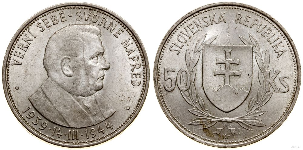 Słowacja, 50 koron, 1944