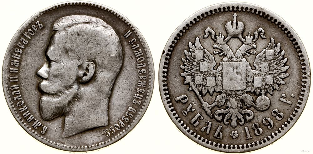 Rosja, 1 rubel, 1898 (А•Г)