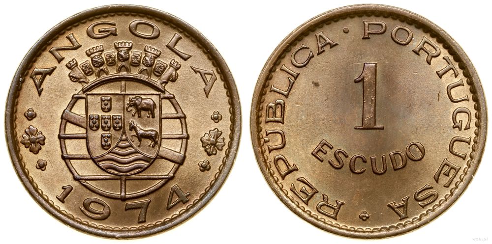 Angola, 1 eskudo, 1974
