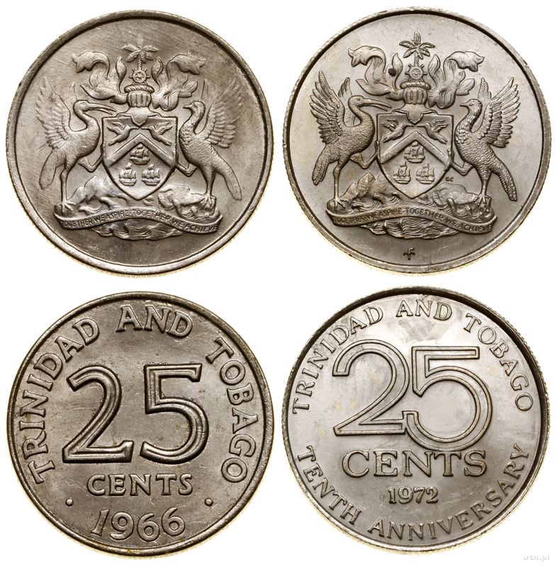Trynidad i Tobago, zestaw 2 monet