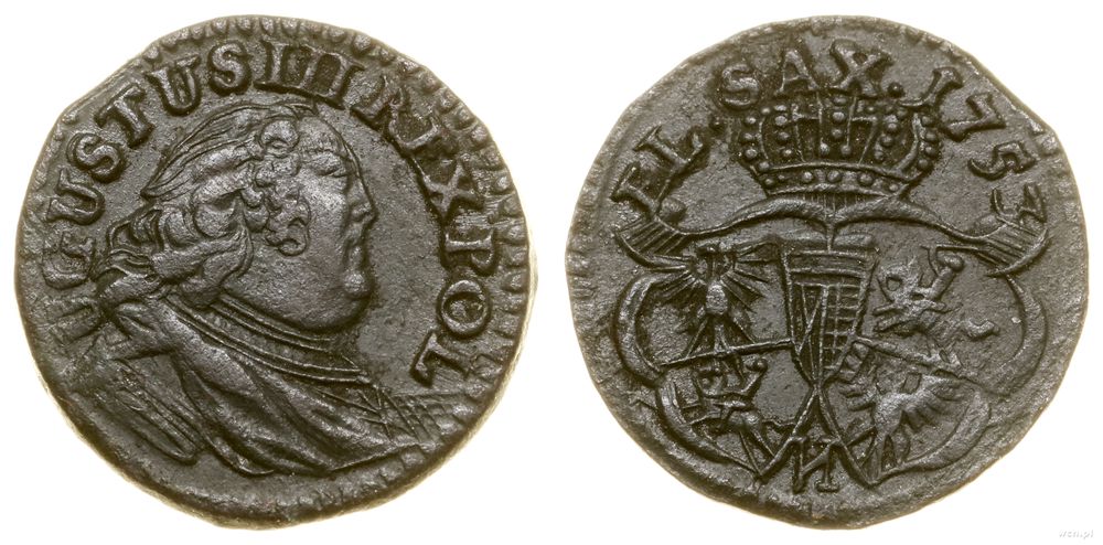 Polska, szeląg, 1753 И