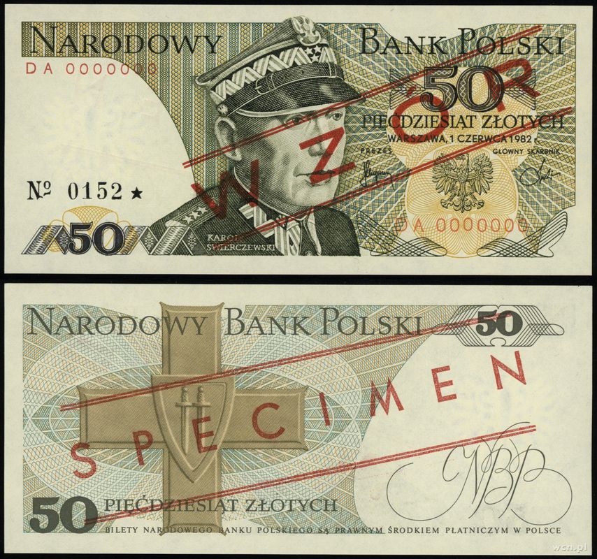 Polska, 50 złotych, 1.06.1982