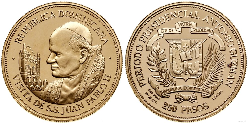 Dominikana, 250 peso, 1979