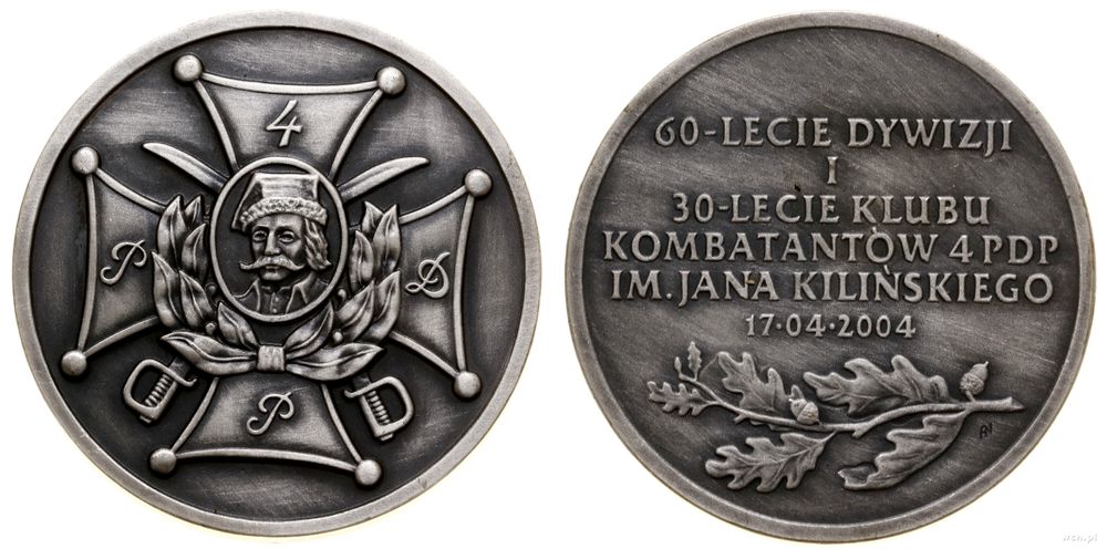 Polska, Medal Pamiątkowy 60-lecia 4. Pomorskiej Dywizji Piechoty