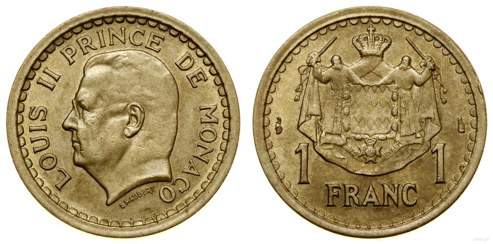 Monako, 1 frank, (1945)