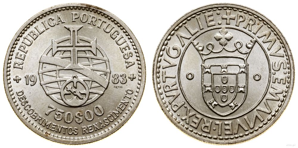 Portugalia, 750 eskudo, 1983