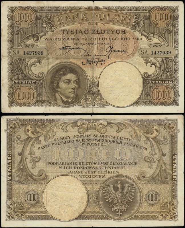 Polska, 1.000 złotych, 28.02.1919