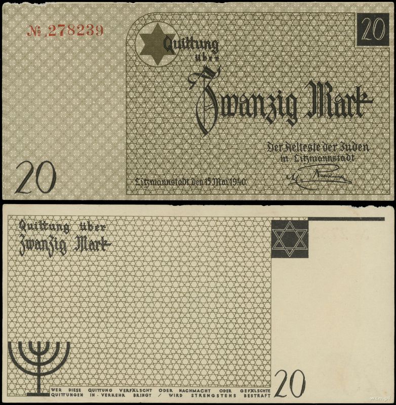 Polska, 20 marek, 15.05.1940