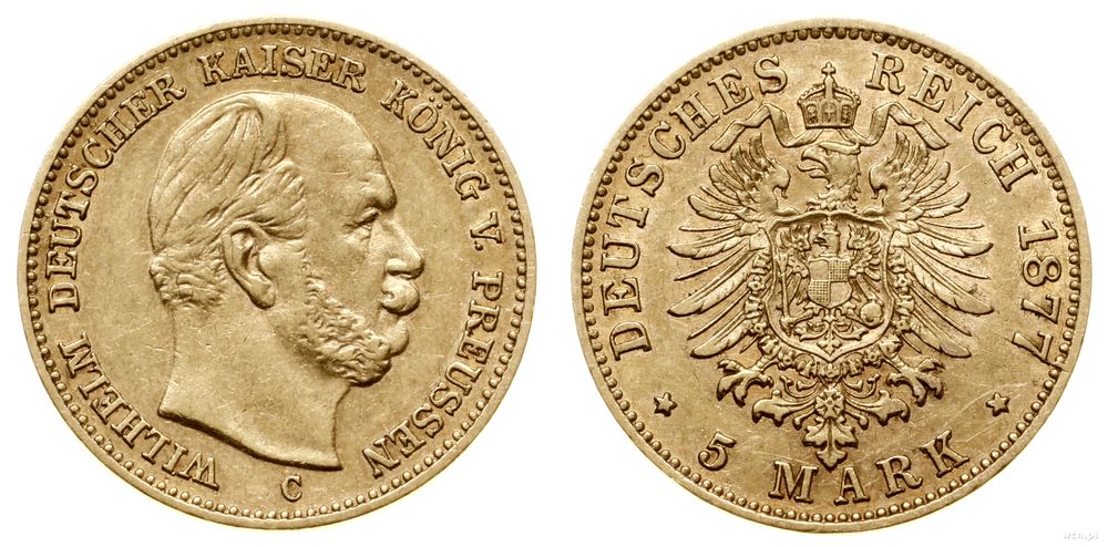 Niemcy, 5 marek, 1877 C