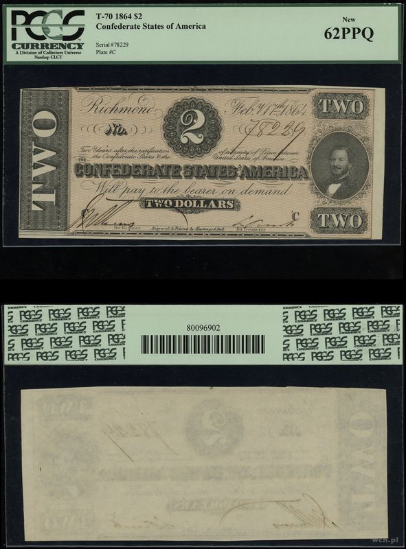 Stany Zjednoczone Ameryki (USA), 2 dolary, 17.02.1864