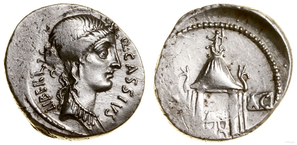 Republika Rzymska, denar, 55 pne