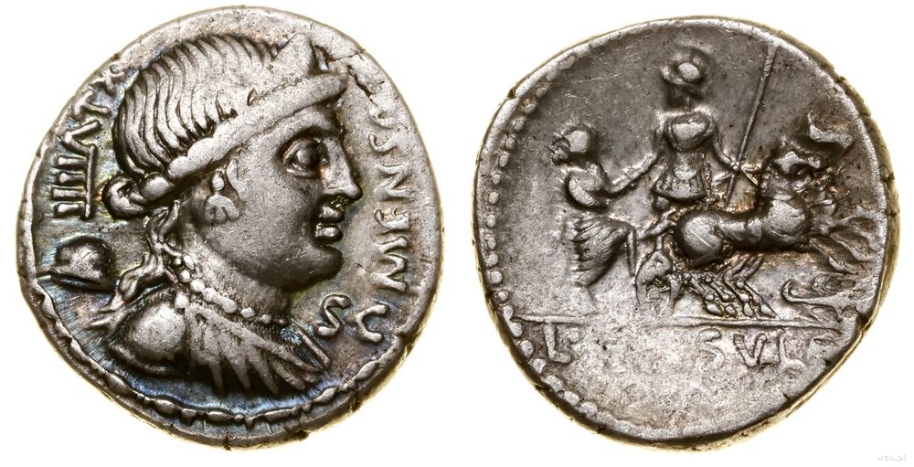 Republika Rzymska, denar, 75 pne