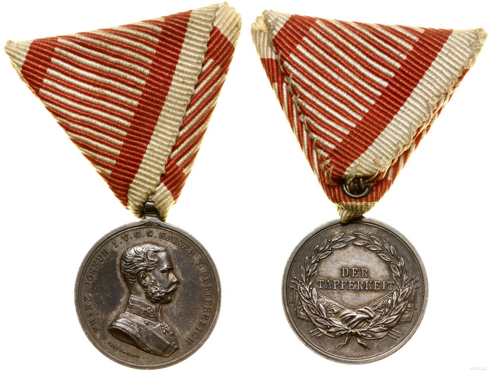 Austria, srebrny medal Za Dzielność (Tapferkeit) II klasy