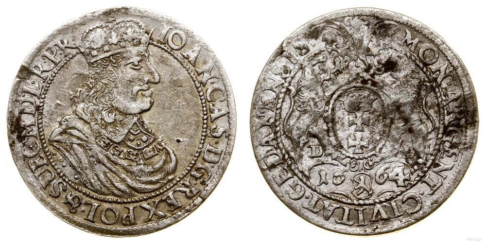 Polska, ort, 1664