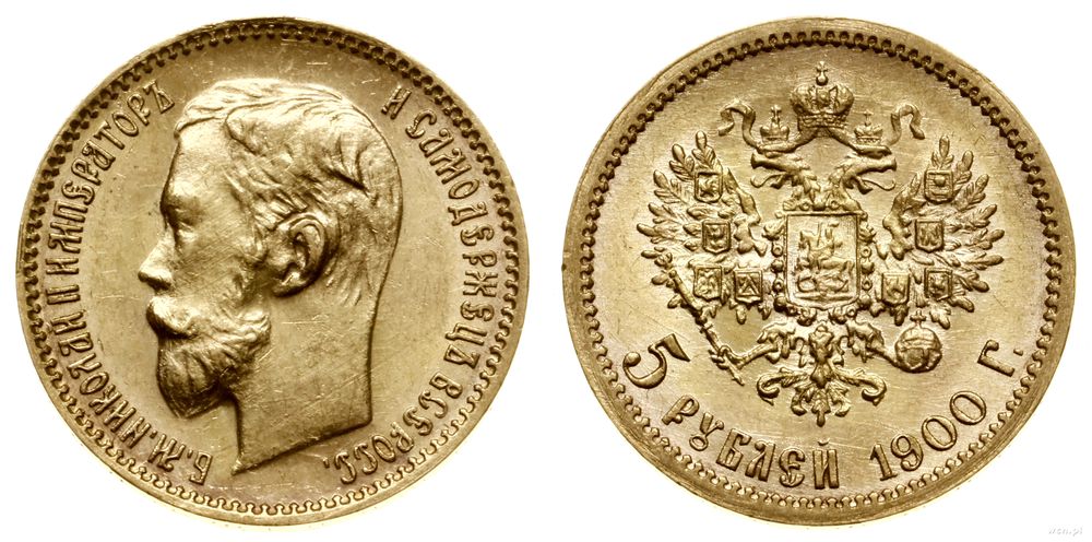 Rosja, 5 rubli, 1900 (ФЗ)