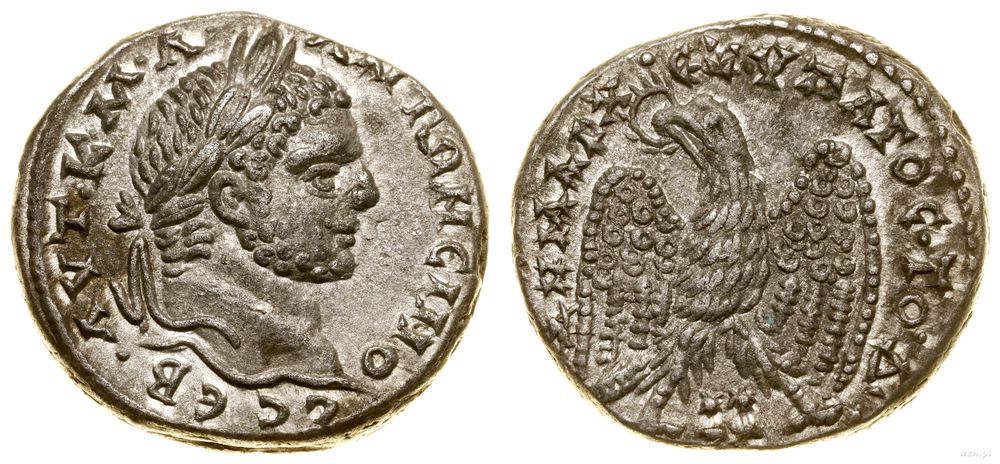 Rzym prowincjonalny, tetradrachma bilonowa, 215–217
