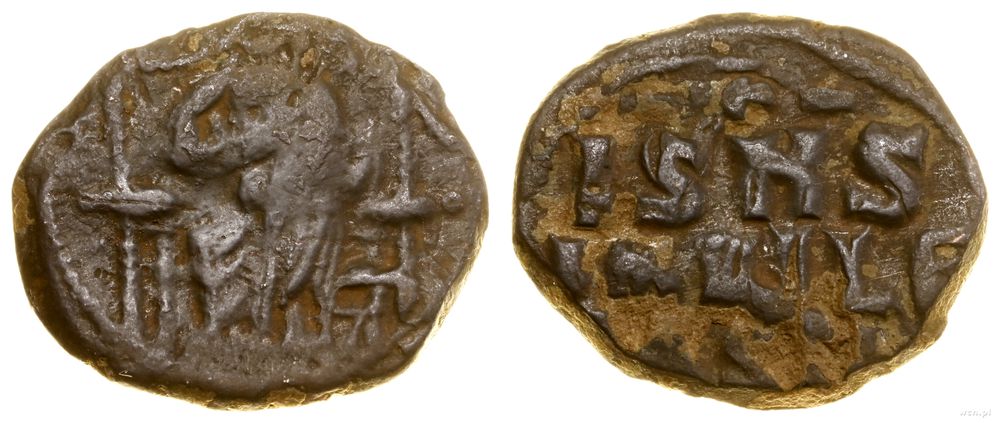 Bizancjum, anonimowy follis (przypisywany Konstantynowi IX Monomachusowi), 1042–1055