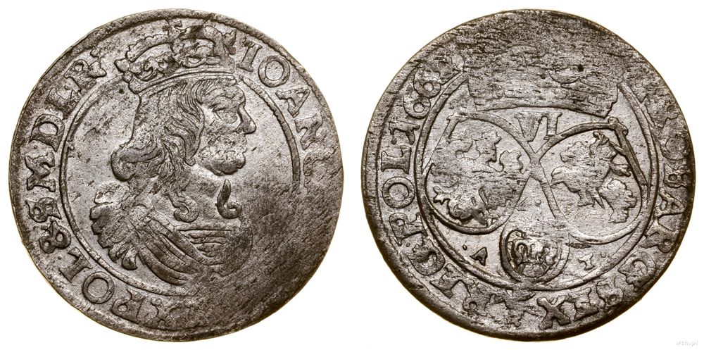 Polska, szóstak, 1662 AT