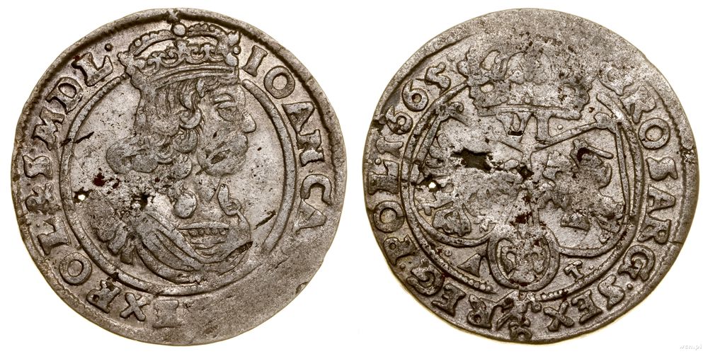 Polska, szóstak, 1665 AT