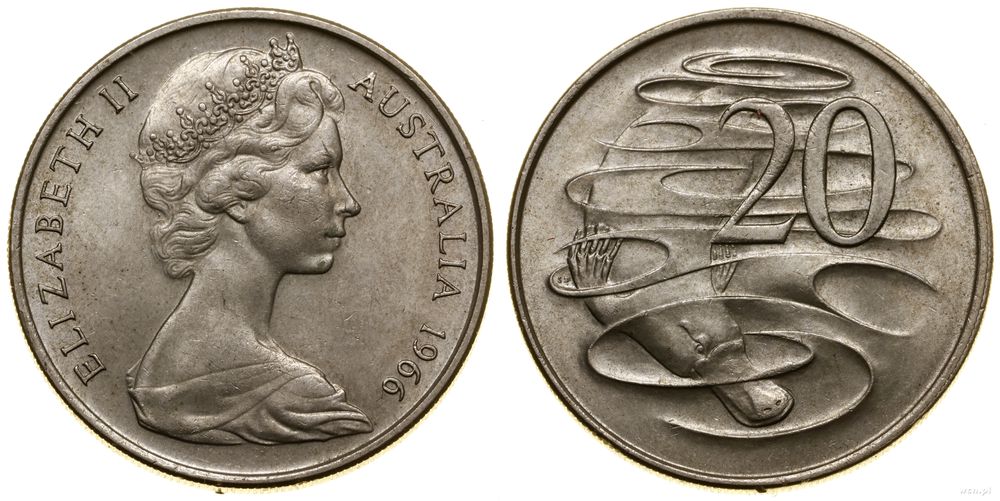 Australia, 20 centów, 1966