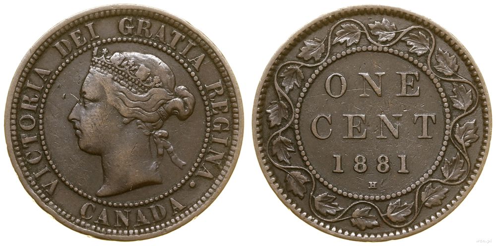 Kanada, 1 cent, 1881 H