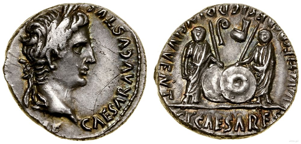 Cesarstwo Rzymskie, denar, 7–6 pne