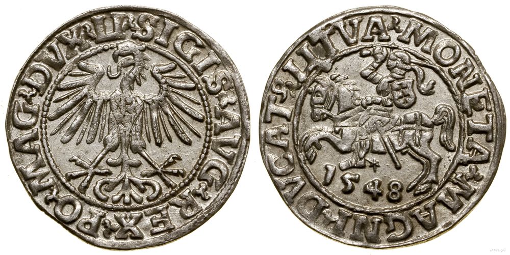 Polska, półgrosz litewski, 1548