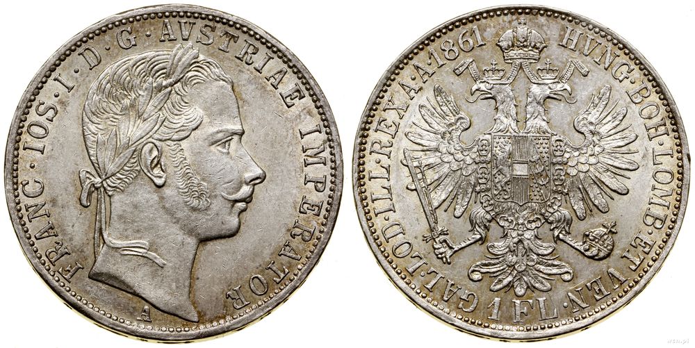 Austria, 1 floren, 1861 A