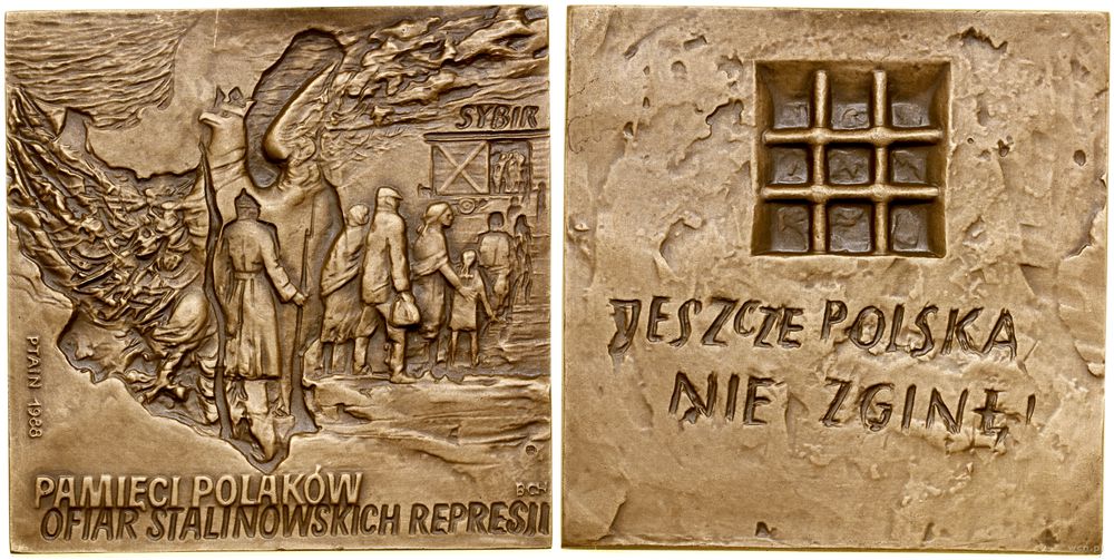 Polska, medal - pamięci Polaków ofiar stalinowskich represji, 1988