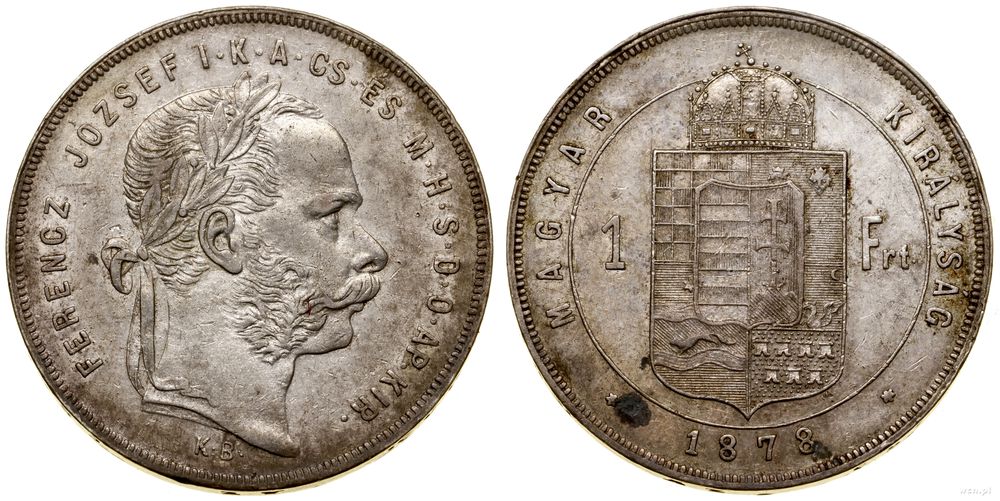 Węgry, 1 forint, 1878 KB